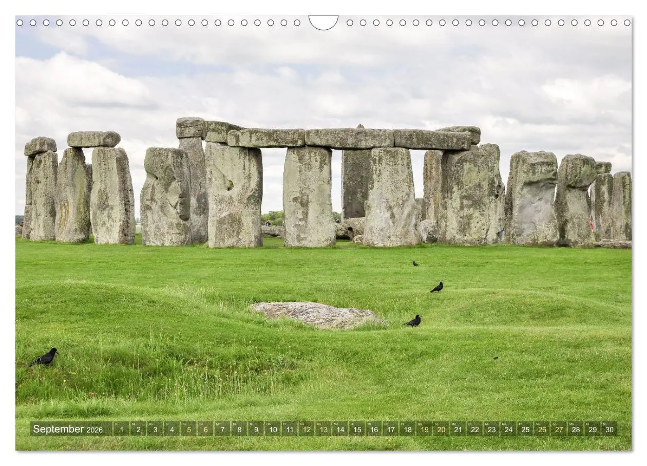 Bild: 9783457541395 | Geheimnisvolles Stonehenge (Wandkalender 2026 DIN A3 quer),...