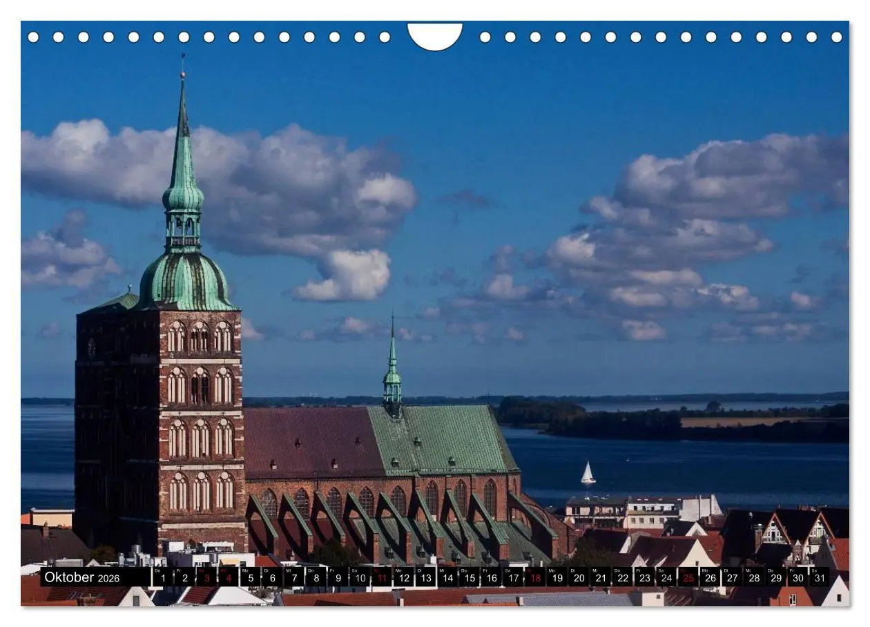 Bild: 9783516011395 | Ostseeperle Stralsund (Wandkalender 2026 DIN A4 quer), CALVENDO...