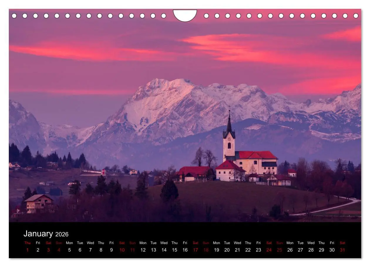 Bild: 9783516561395 | Mountains of Slovenia (Wall Calendar 2026 DIN A4 landscape),...