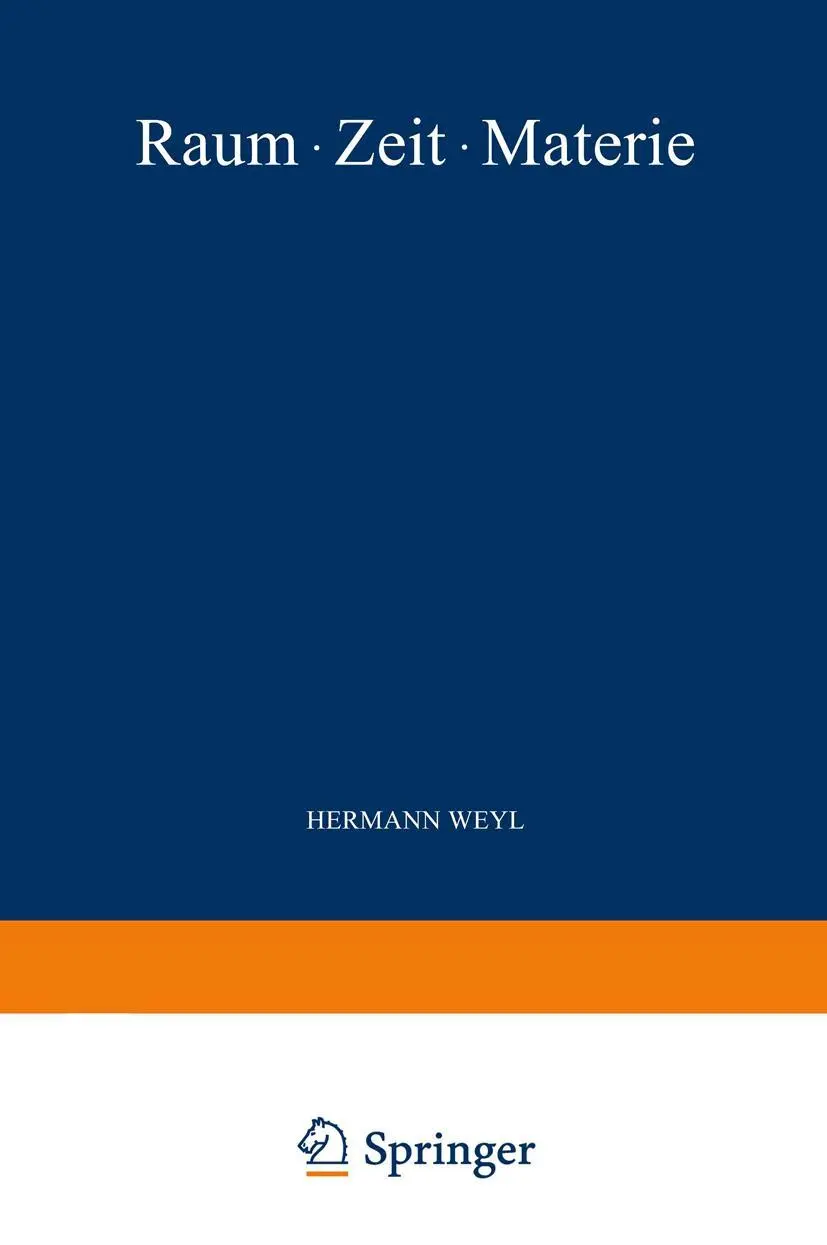 Cover: 9783642981395 | Raum · Zeit · Materie | Hermann Weyl | Taschenbuch | viii | Deutsch