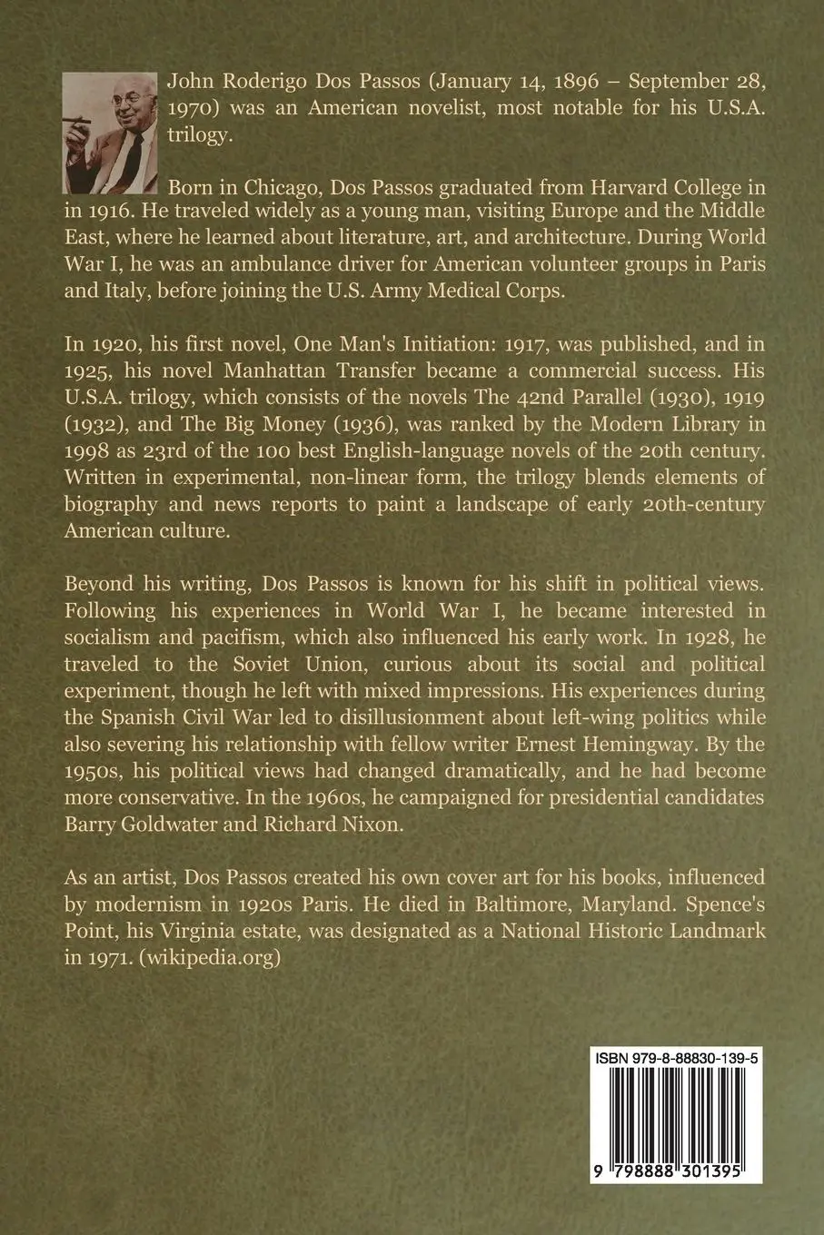 Rückseite: 9798888301395 | Streets of Night | John Dos Passos | Taschenbuch | Englisch | 2023