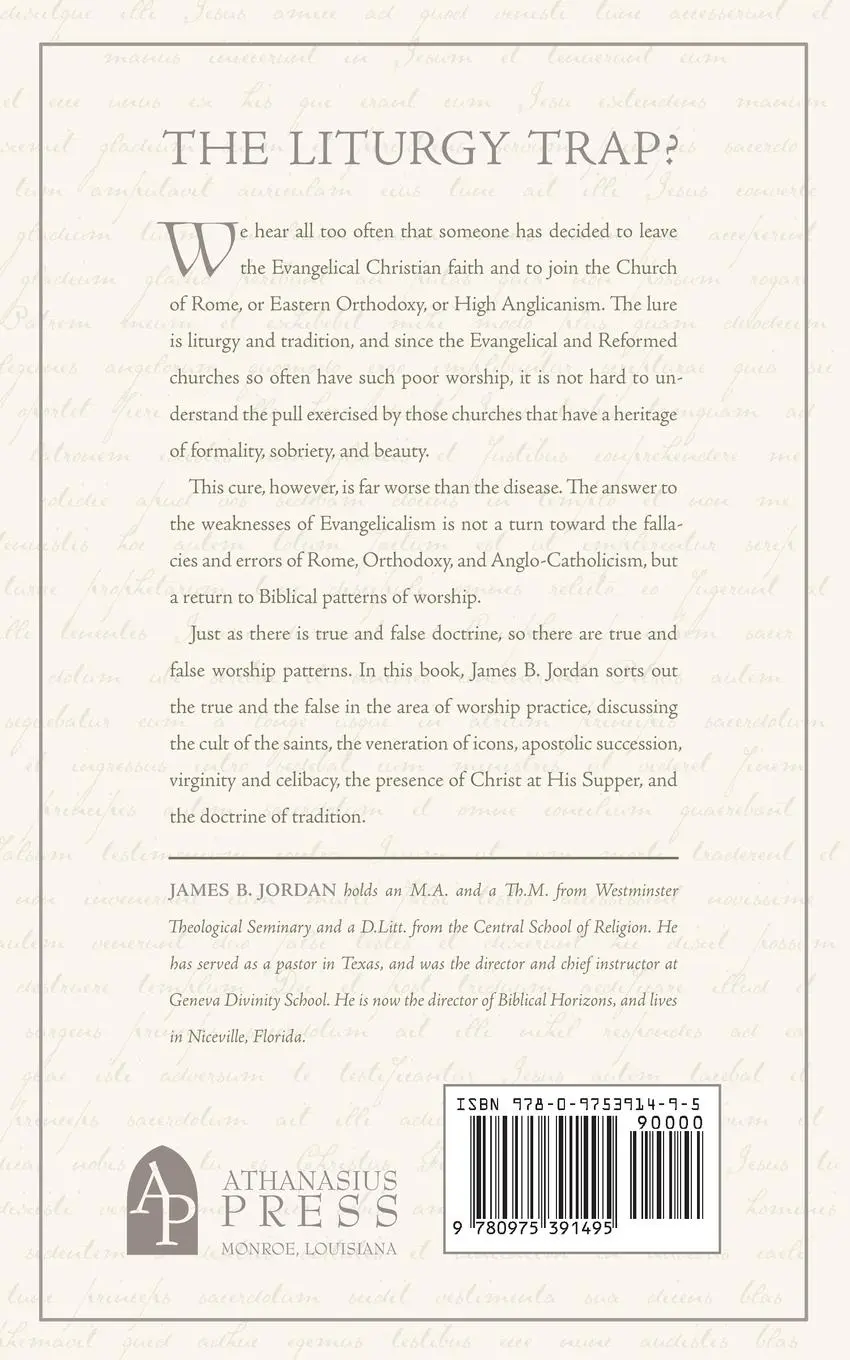 Rückseite: 9780975391495 | The Liturgy Trap | The Bible Versus Mere Tradition in Worship | Jordan