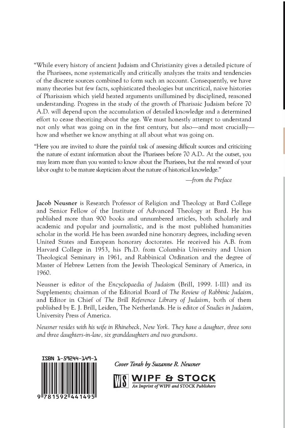 Rückseite: 9781592441495 | From Politics to Piety | Jacob Neusner | Taschenbuch | Englisch | 2003