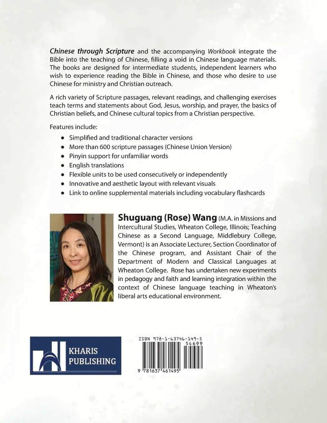 Rückseite: 9781637461495 | Chinese Through Scripture | Textbook (Simplified Characters) | Wang
