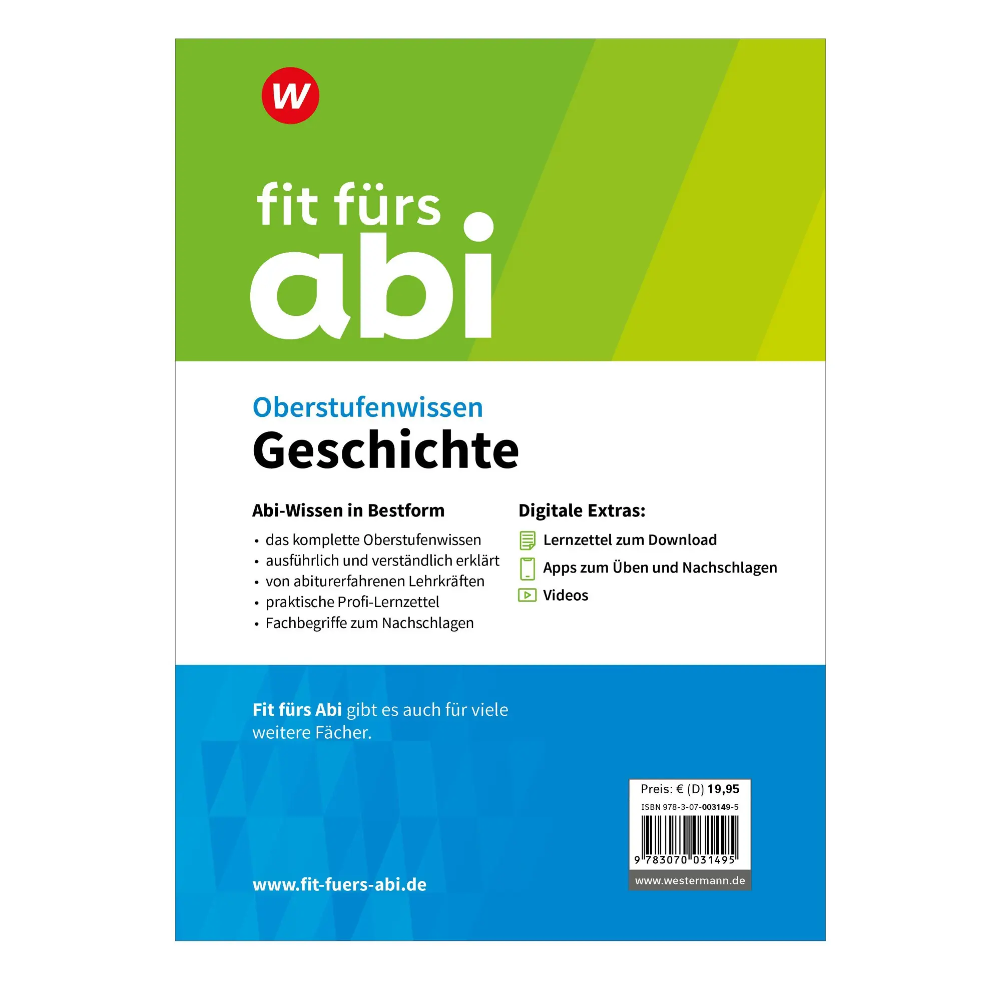 Bild: 9783070031495 | Fit fürs Abi. Oberstufenwissen Geschichte | Herbert Kohl (u. a.)