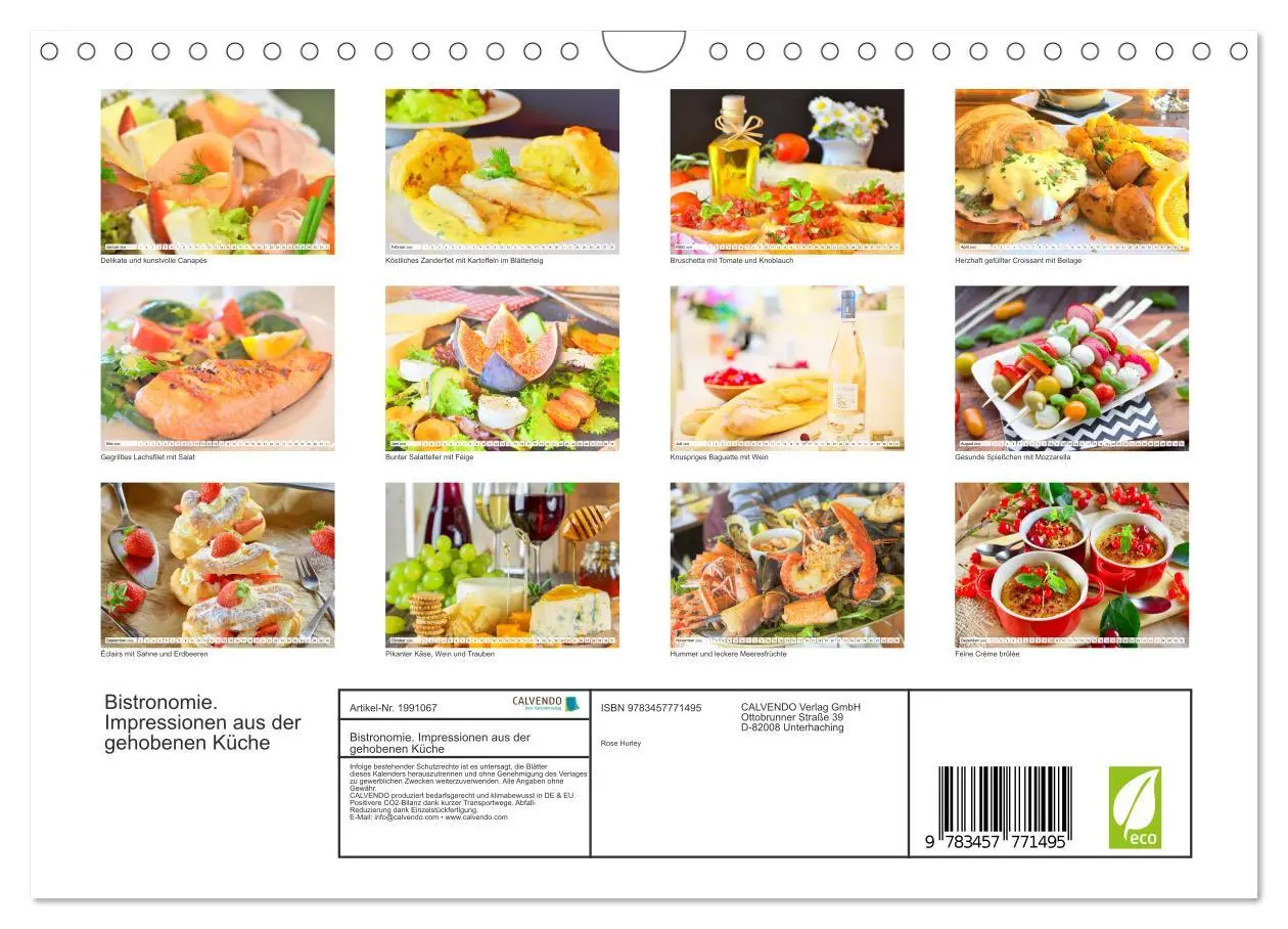 Bild: 9783457771495 | Bistronomie. Impressionen aus der gehobenen Küche (Wandkalender...