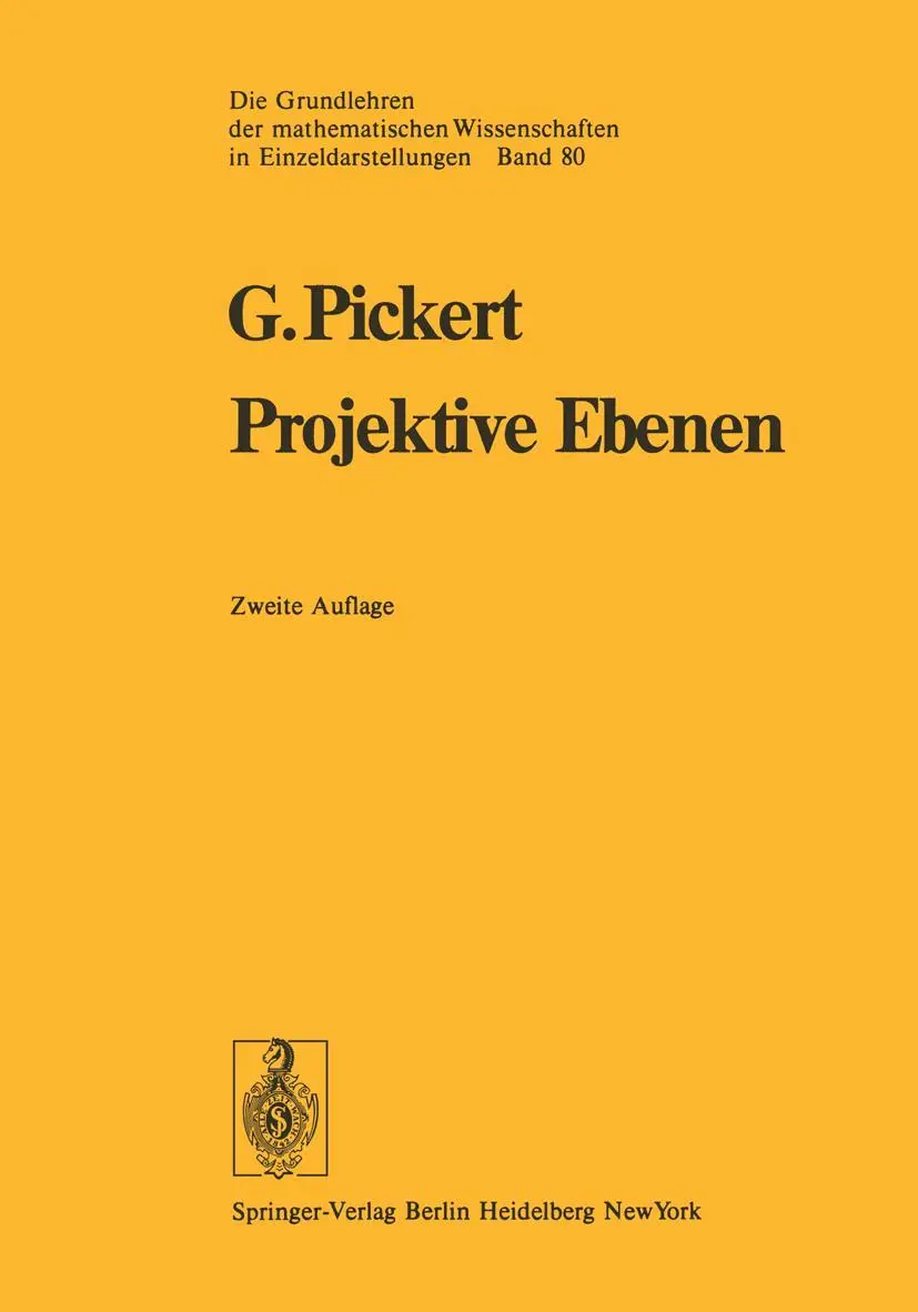 Cover: 9783642661495 | Projektive Ebenen | Günter Pickert | Taschenbuch | x | Deutsch | 2011