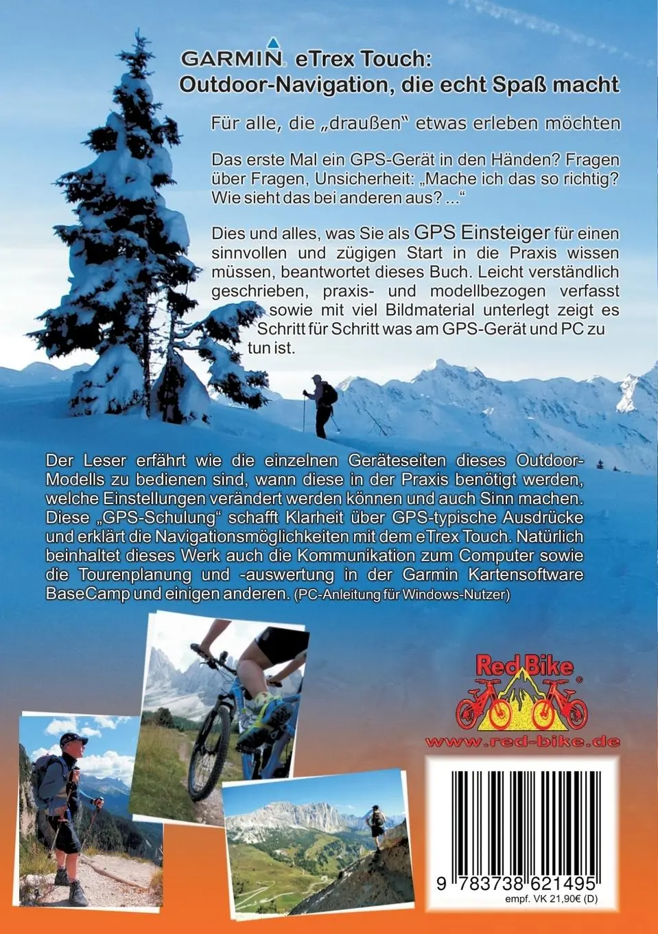 Rückseite: 9783738621495 | GPS Praxisbuch Garmin eTrex Touch 25/35 | Nußdorf Redbike | Buch