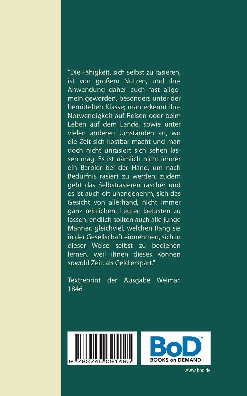 Rückseite: 9783746091495 | Rasierspiegel oder Die Kunst, sich selbst zu rasieren | Leopold Reinig