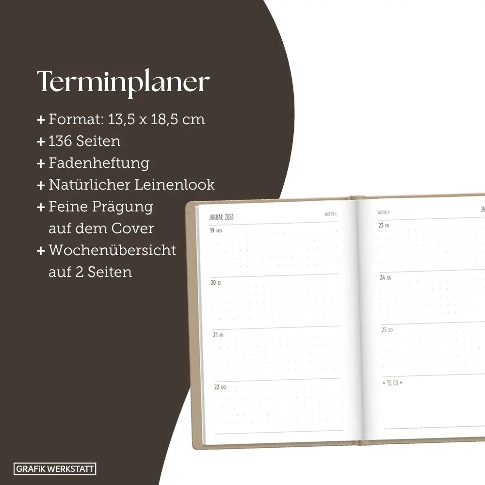 Bild: 9783986361495 | Terminplaner NatureArt 2026 Mond | Terminplaner NatureArt | Original
