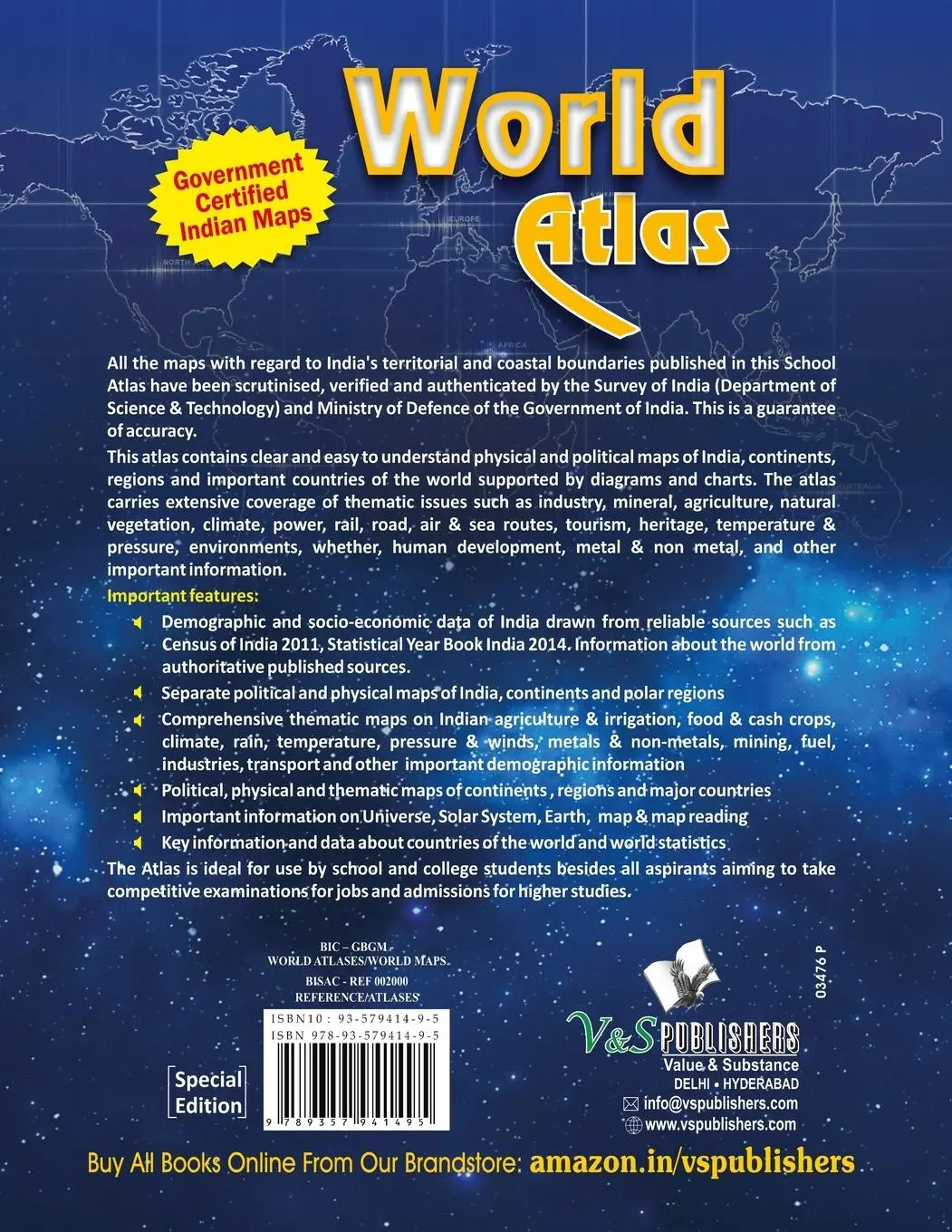 Rückseite: 9789357941495 | World Atlas | Editorial Board | Taschenbuch | Kartoniert / Broschiert