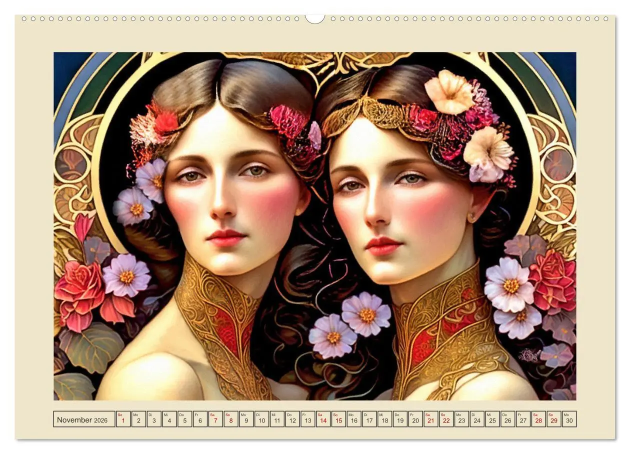 Bild: 9783457521595 | Art Deco Freundinnen (hochwertiger Premium Wandkalender 2026 DIN A2...