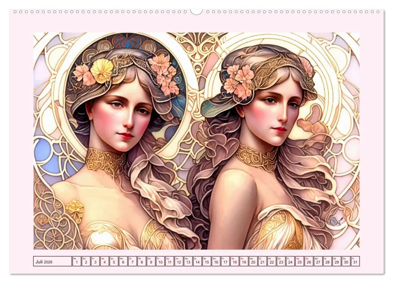 Bild: 9783457521595 | Art Deco Freundinnen (hochwertiger Premium Wandkalender 2026 DIN A2...