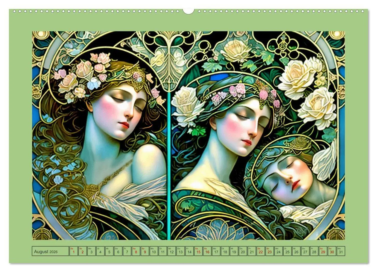Bild: 9783457521595 | Art Deco Freundinnen (hochwertiger Premium Wandkalender 2026 DIN A2...