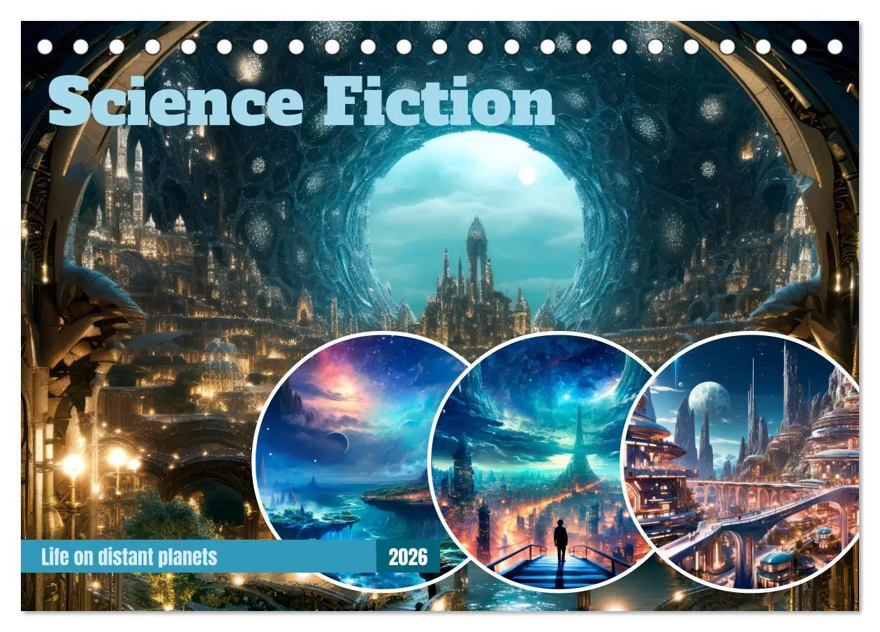 Cover: 9783516541595 | SCIENCE FICTION Life on distant planets (Desk Calendar 2026 DIN A5...