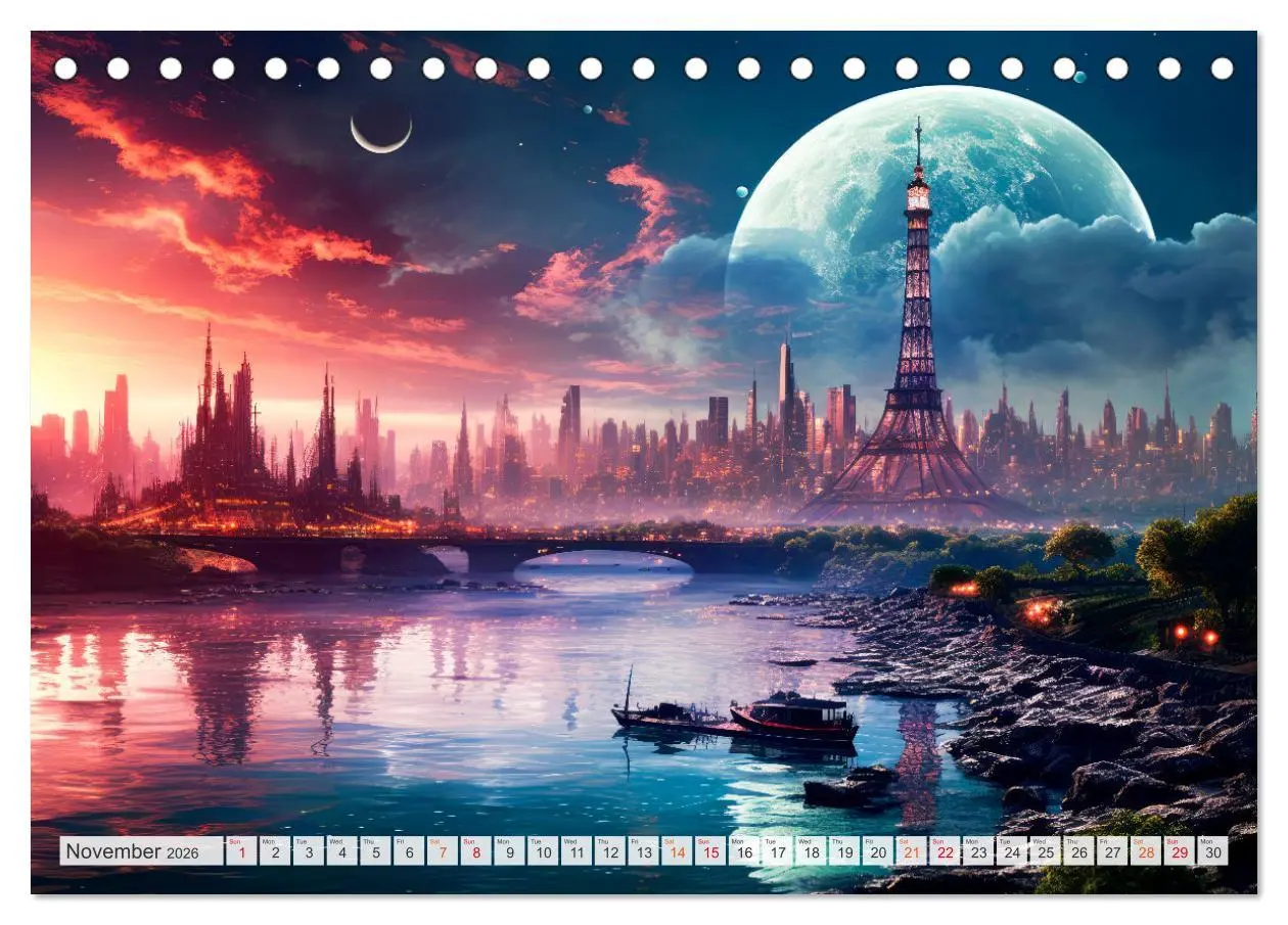 Bild: 9783516541595 | SCIENCE FICTION Life on distant planets (Desk Calendar 2026 DIN A5...