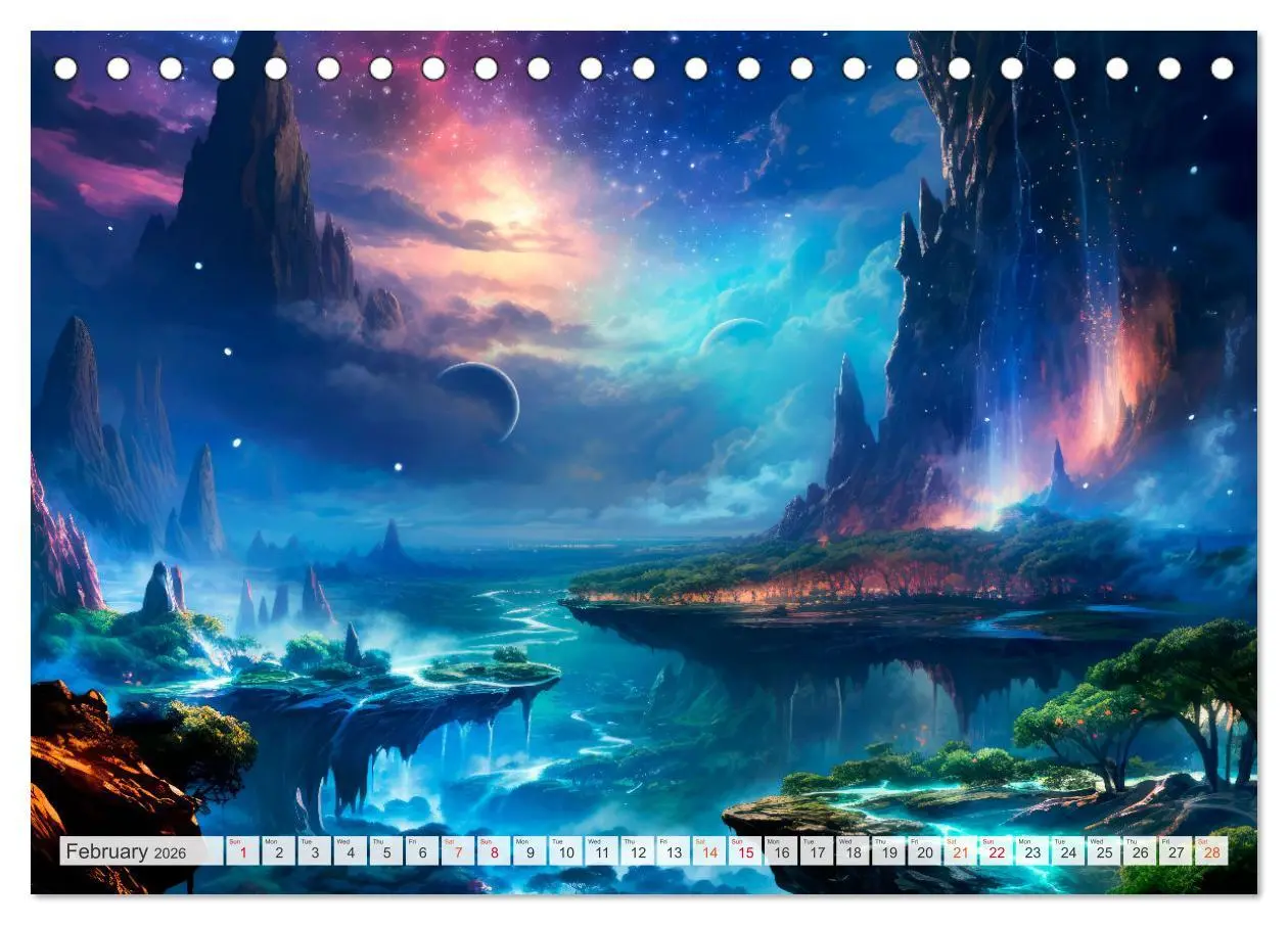 Bild: 9783516541595 | SCIENCE FICTION Life on distant planets (Desk Calendar 2026 DIN A5...