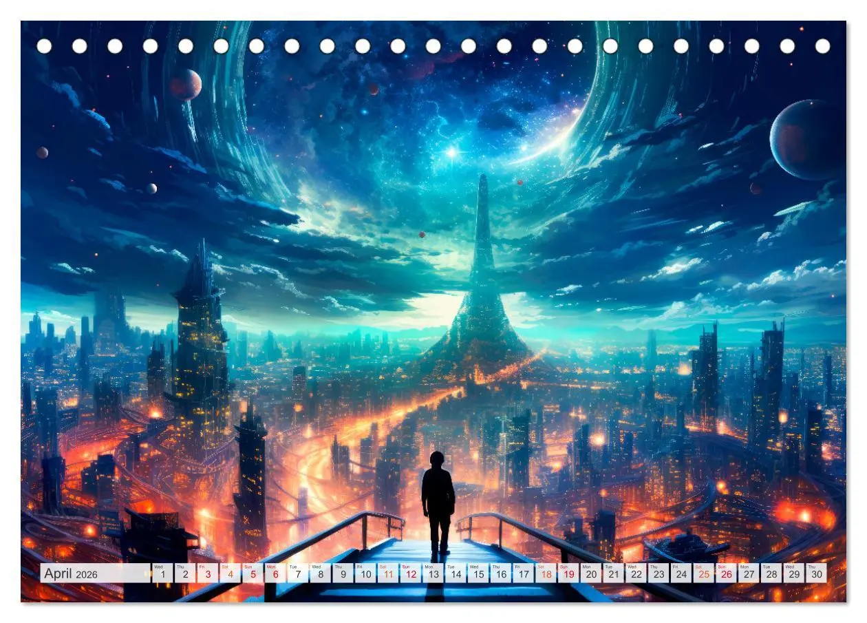 Bild: 9783516541595 | SCIENCE FICTION Life on distant planets (Desk Calendar 2026 DIN A5...