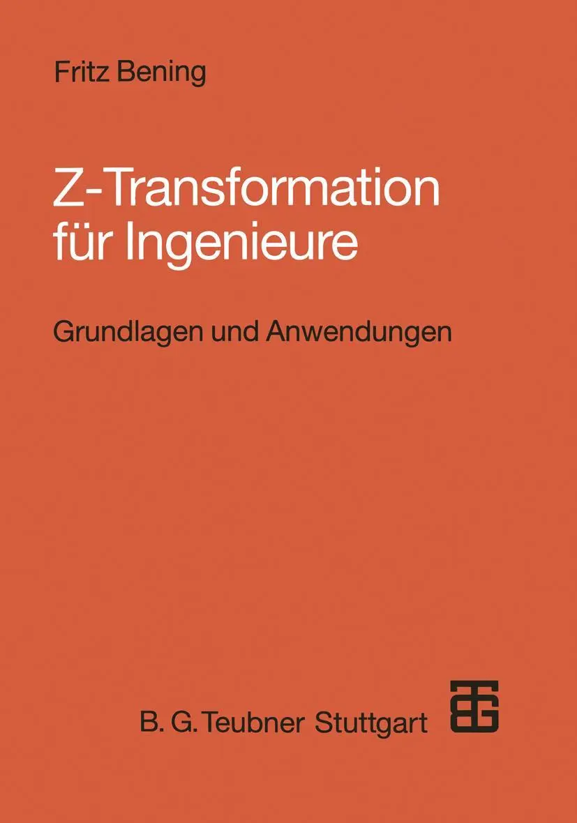 Cover: 9783519061595 | Z-Transformation für Ingenieure | Fritz Bening | Taschenbuch | x