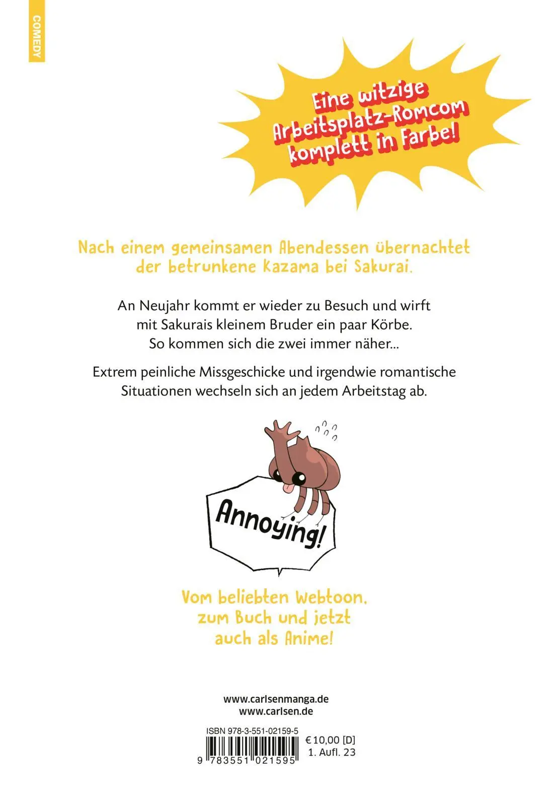 Rückseite: 9783551021595 | My Senpai is Annoying 5 | Shiromanta | Taschenbuch | Großtaschenbuch