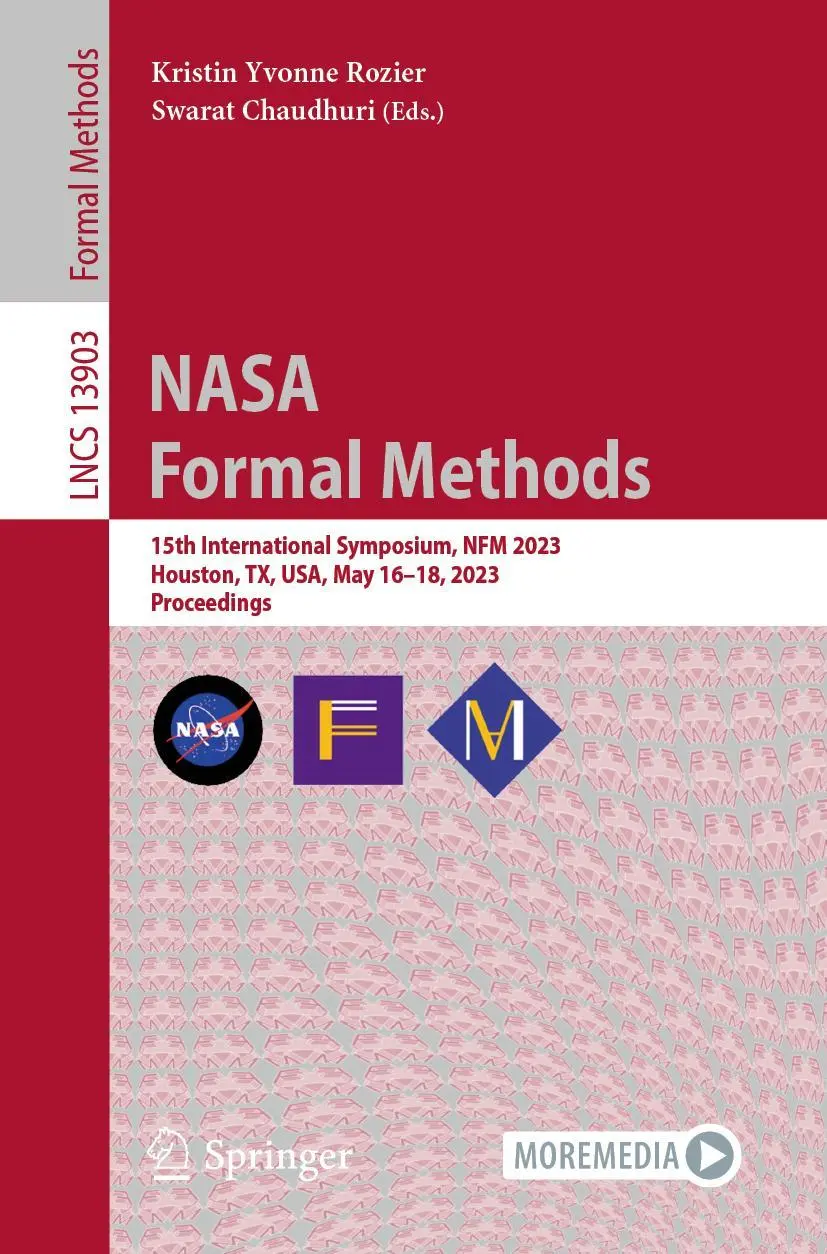 Cover: 9783031331695 | NASA Formal Methods | Swarat Chaudhuri (u. a.) | Taschenbuch | xxiii