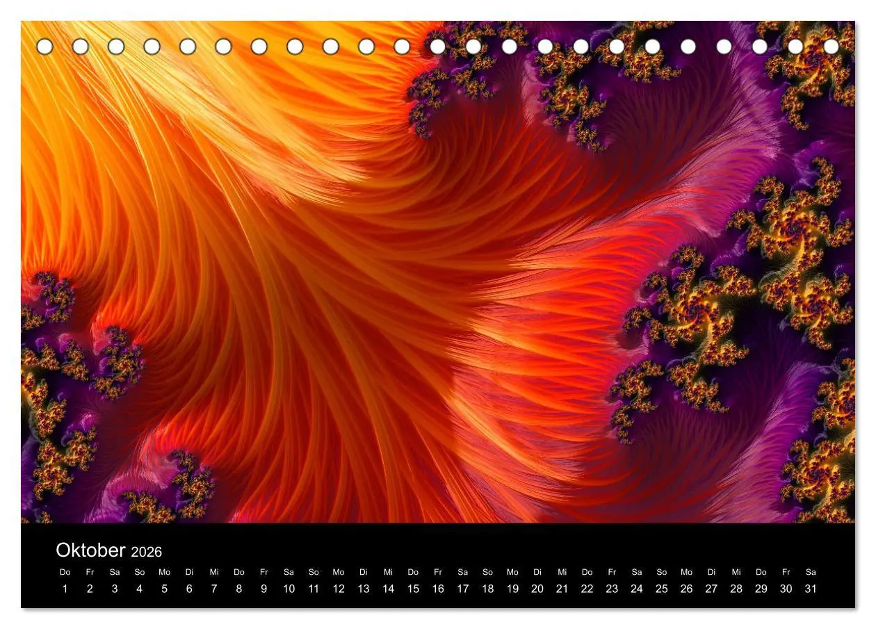 Bild: 9783457751695 | Fraktale - Farben - Formen 2026 (Tischkalender 2026 DIN A5 quer),...