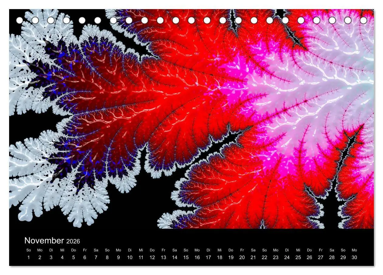 Bild: 9783457751695 | Fraktale - Farben - Formen 2026 (Tischkalender 2026 DIN A5 quer),...