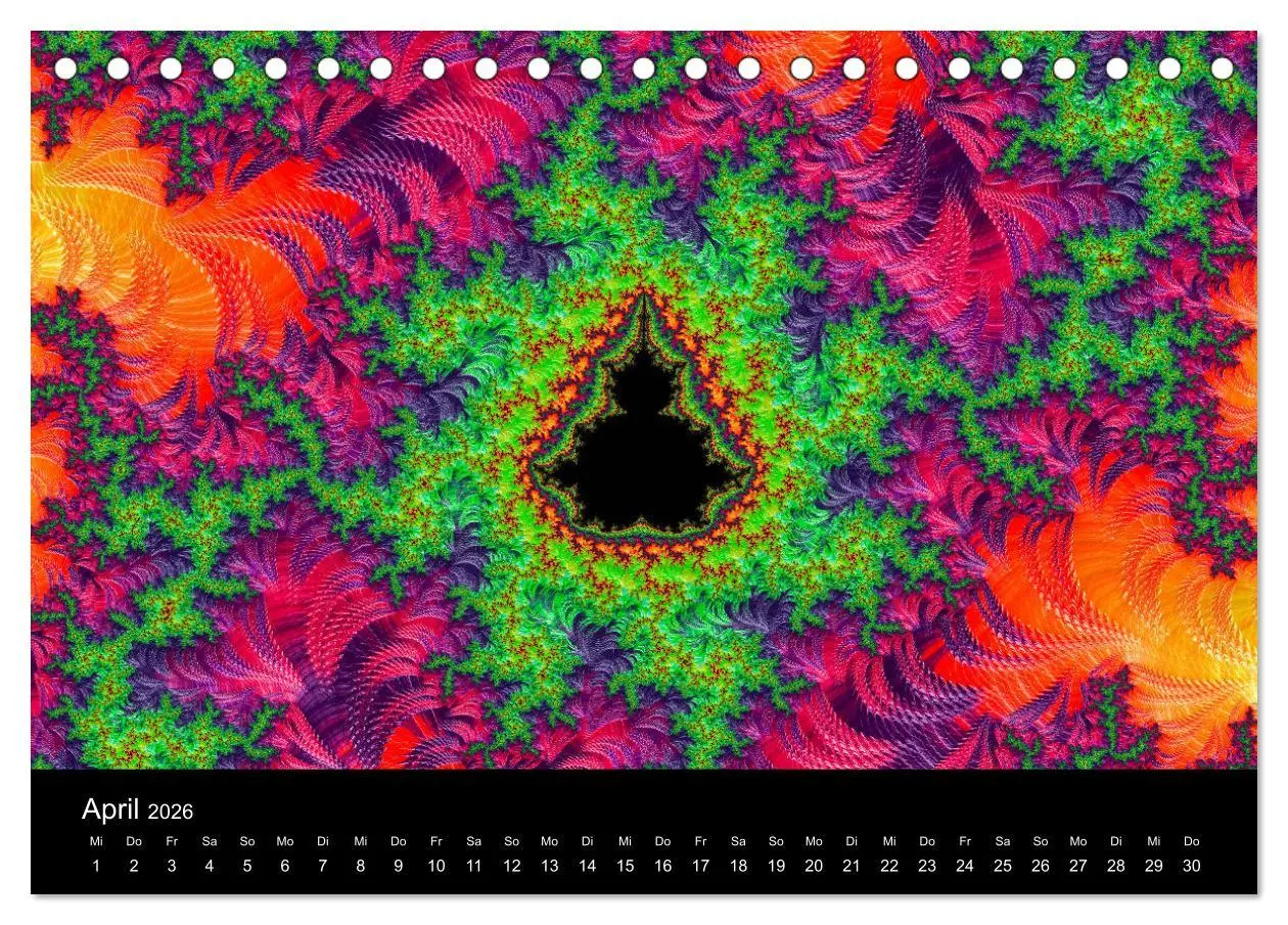 Bild: 9783457751695 | Fraktale - Farben - Formen 2026 (Tischkalender 2026 DIN A5 quer),...