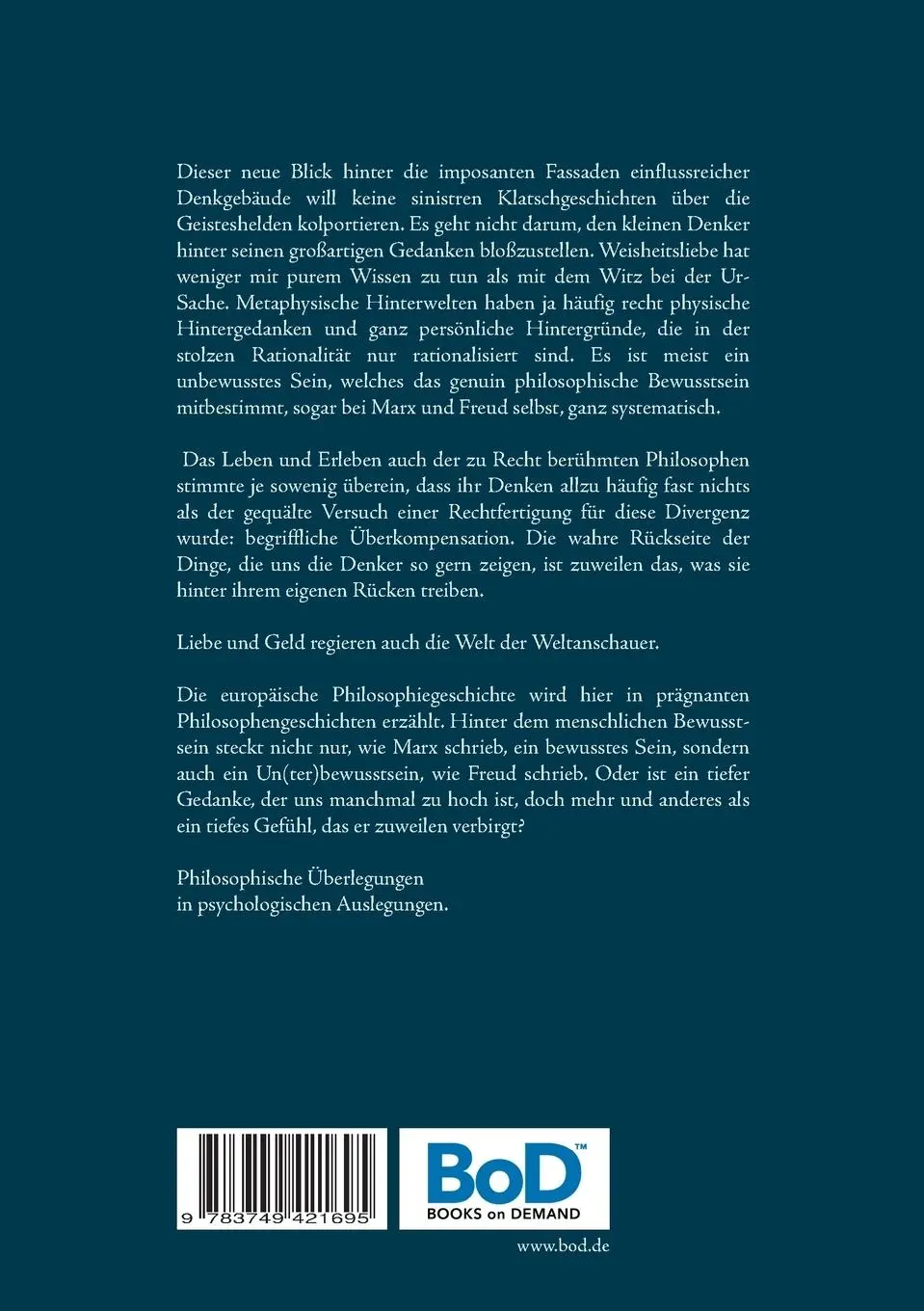 Rückseite: 9783749421695 | Die Liebhaber der Sophie | Rolf Friedrich Schuett | Taschenbuch | 2019