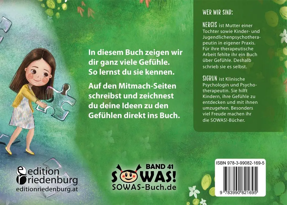 Rückseite: 9783990821695 | Was fühlst du? Das Gefühlebuch für Kinder zum Mitmachen | Taschenbuch