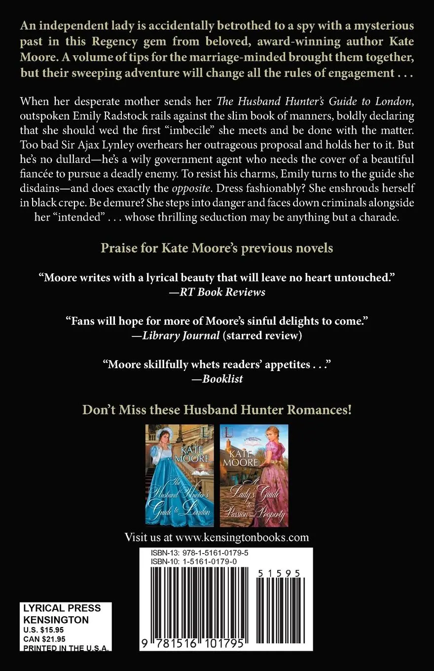 Rückseite: 9781516101795 | A Spy's Guide to Seduction | Kate Moore | Taschenbuch | Englisch