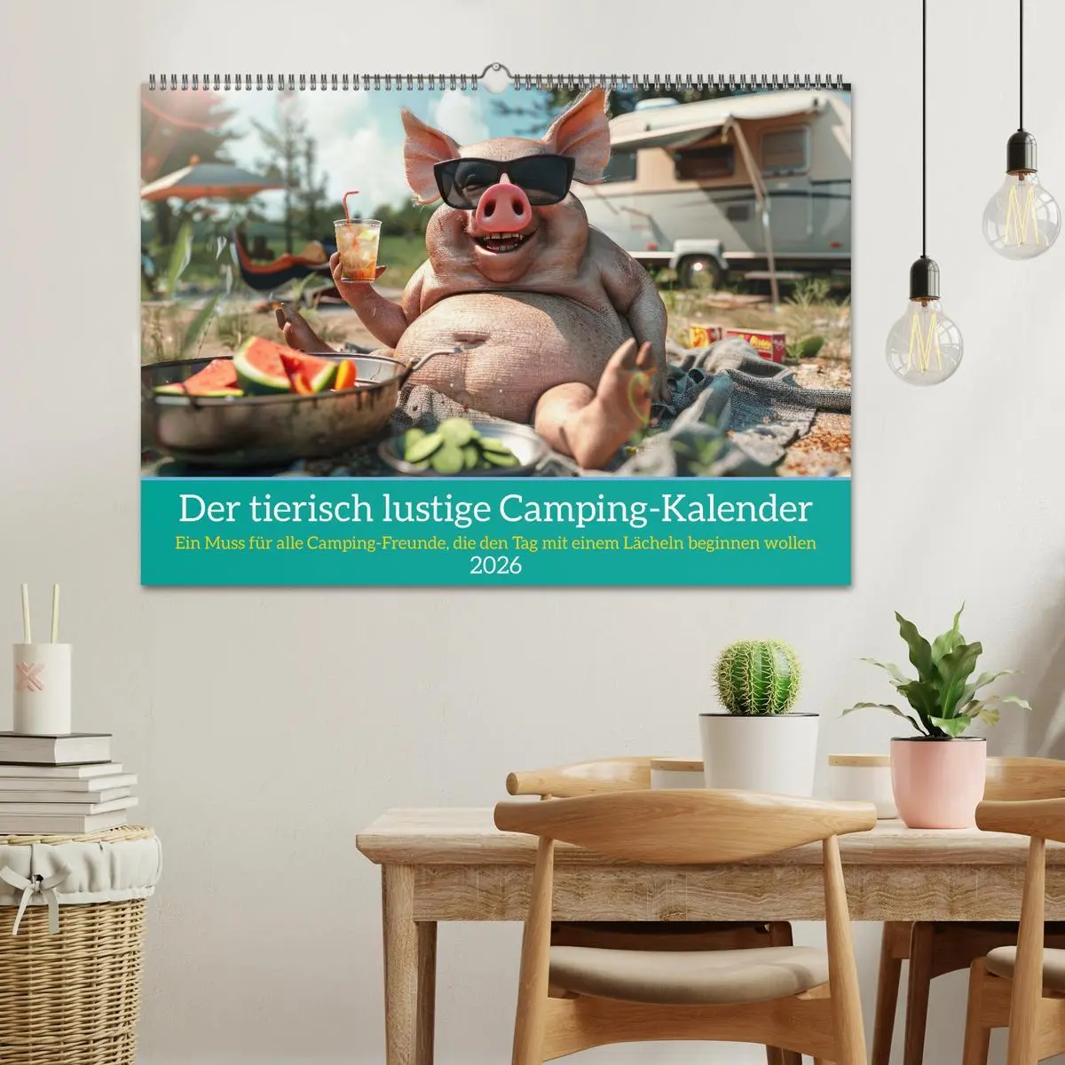 Bild: 9783457361795 | Der tierisch lustige Camping-Kalender (Wandkalender 2026 DIN A2...