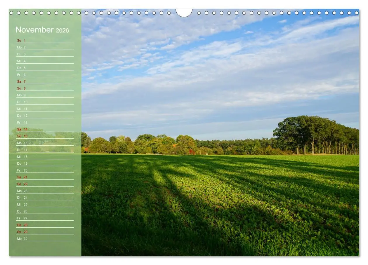 Bild: 9783457501795 | Wendlandreise (Wandkalender 2026 DIN A3 quer), CALVENDO Monatskalender