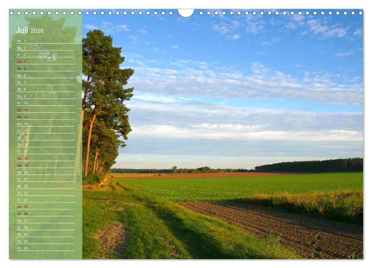 Bild: 9783457501795 | Wendlandreise (Wandkalender 2026 DIN A3 quer), CALVENDO Monatskalender