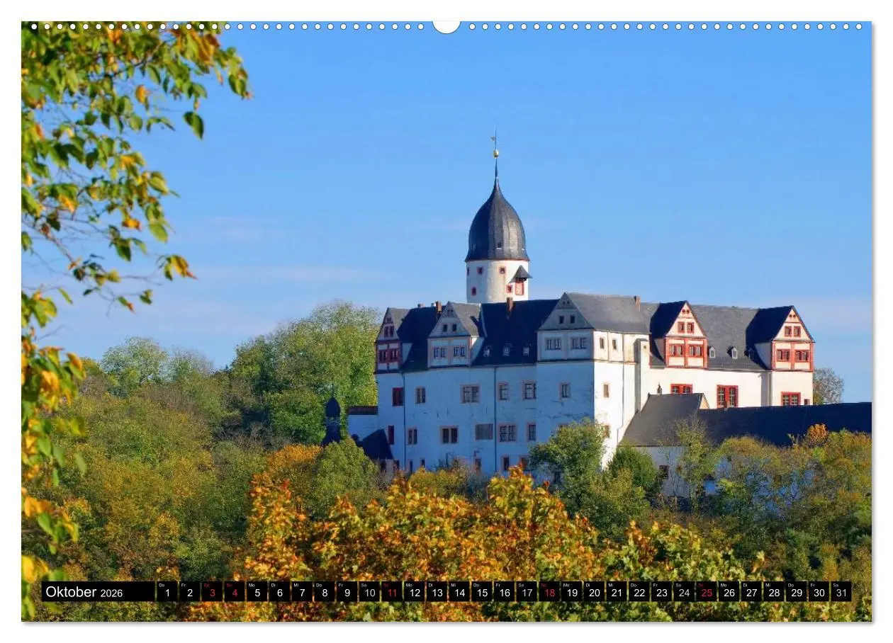 Bild: 9783516071795 | Schlösser und Burgen in Sachsen (hochwertiger Premium Wandkalender...