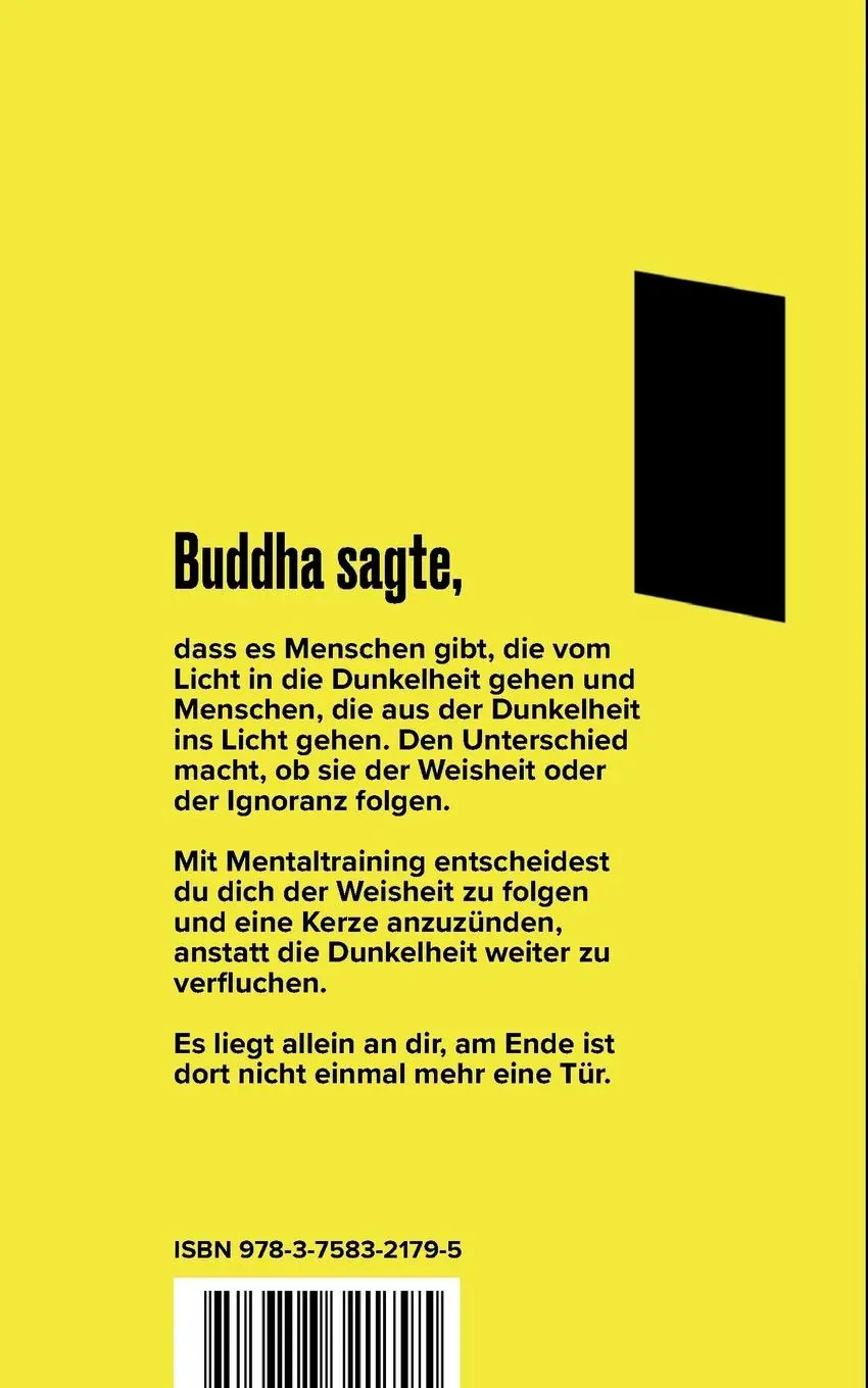 Rückseite: 9783758321795 | Geh raus ins Licht! | Beginne dein neues Leben mit Mentaltraining.