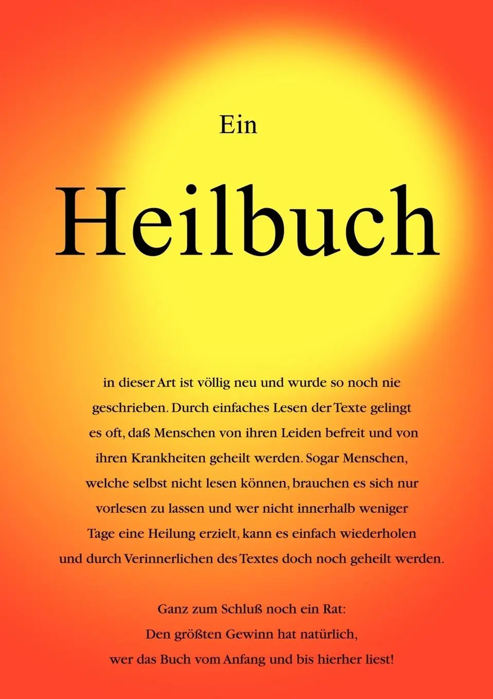 Rückseite: 9783831101795 | Heilen statt behandeln | Horst Griehl | Taschenbuch | 68 S. | Deutsch