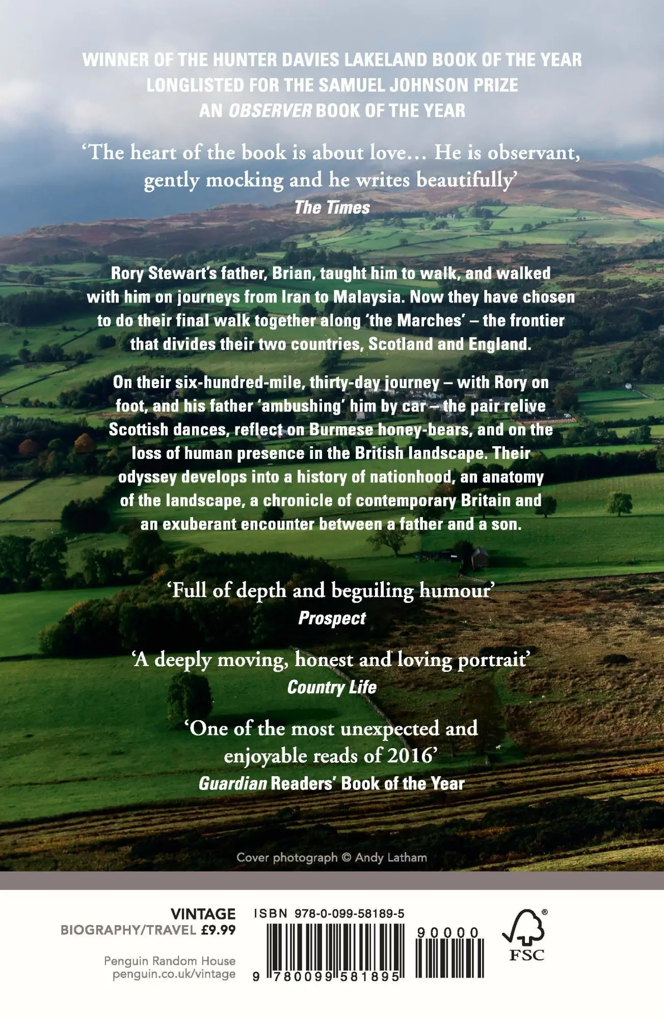 Rückseite: 9780099581895 | The Marches | Border walks with my father | Rory Stewart | Taschenbuch