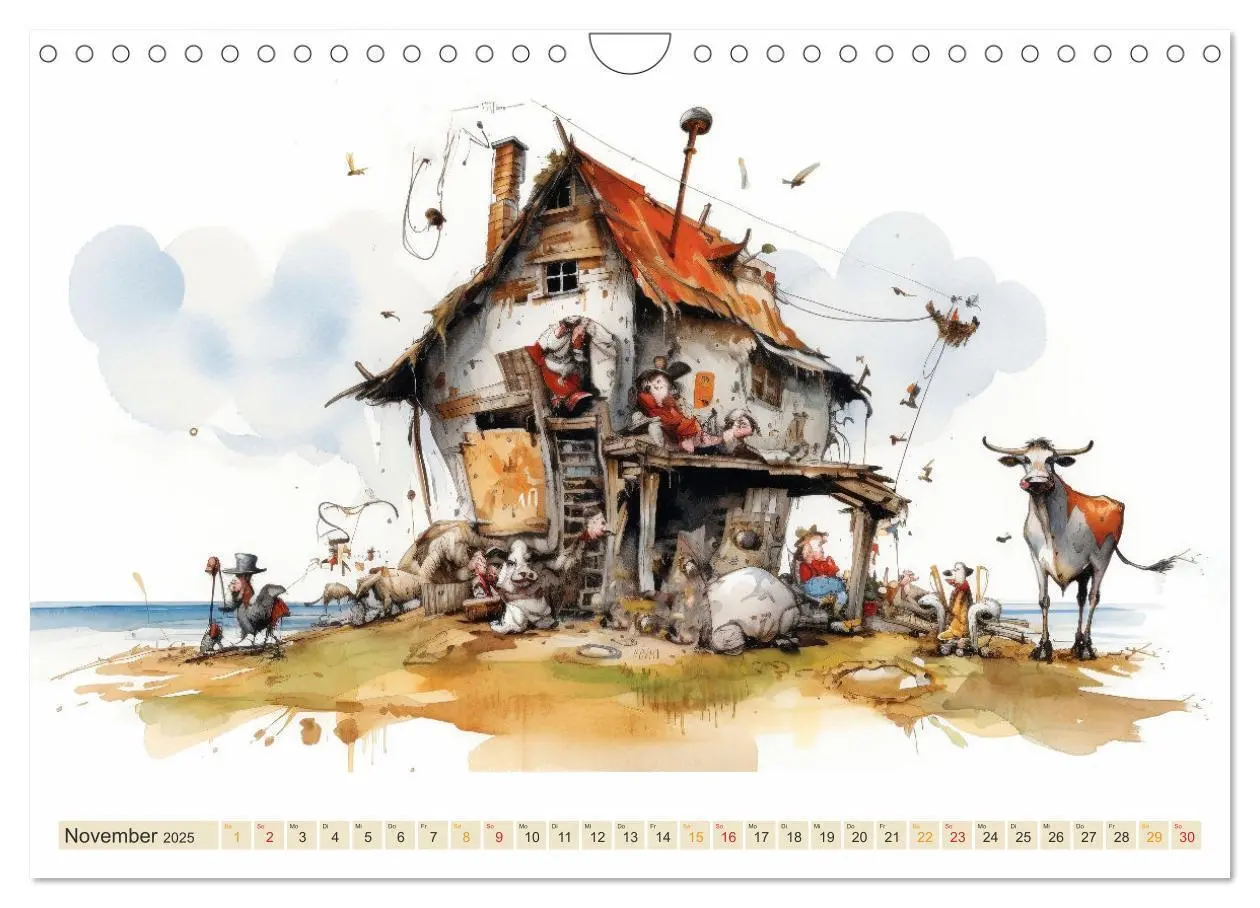 Bild: 9783383861895 | Da ist was los auf dem Bauernhof (Wandkalender 2025 DIN A4 quer),...