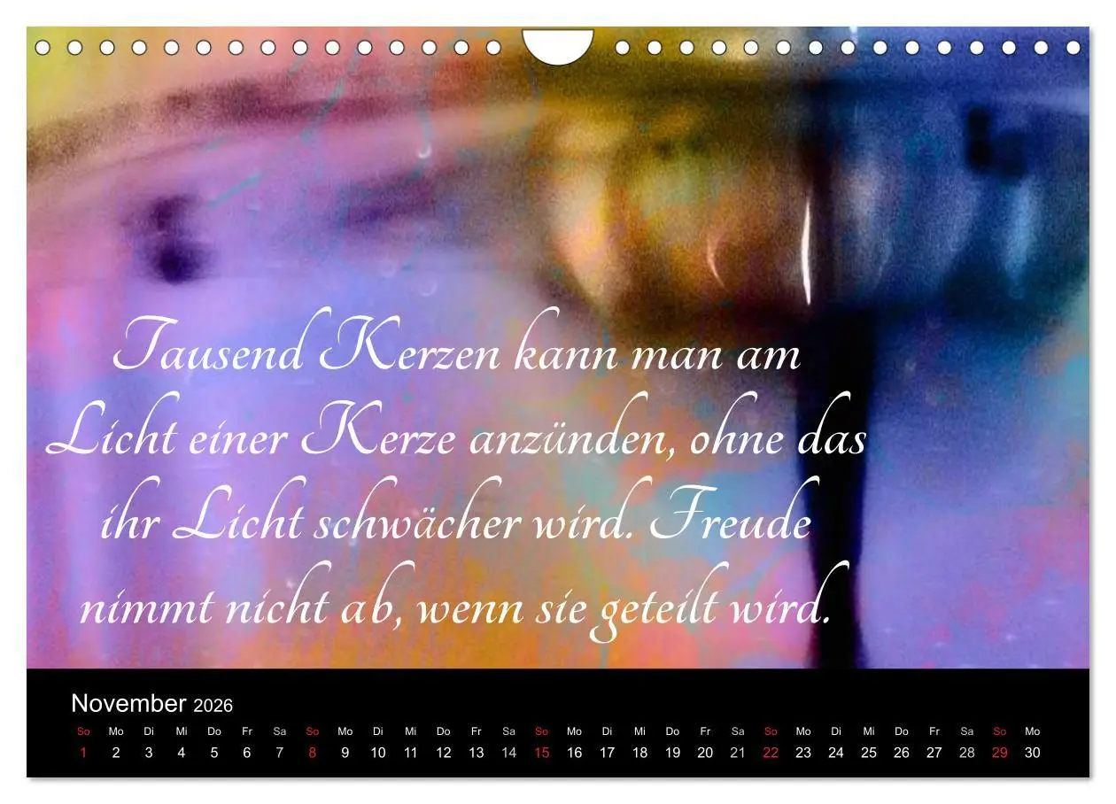 Bild: 9783457971895 | Mit Sprüchen und Weisheiten durch´s Jahr (Wandkalender 2026 DIN A4...