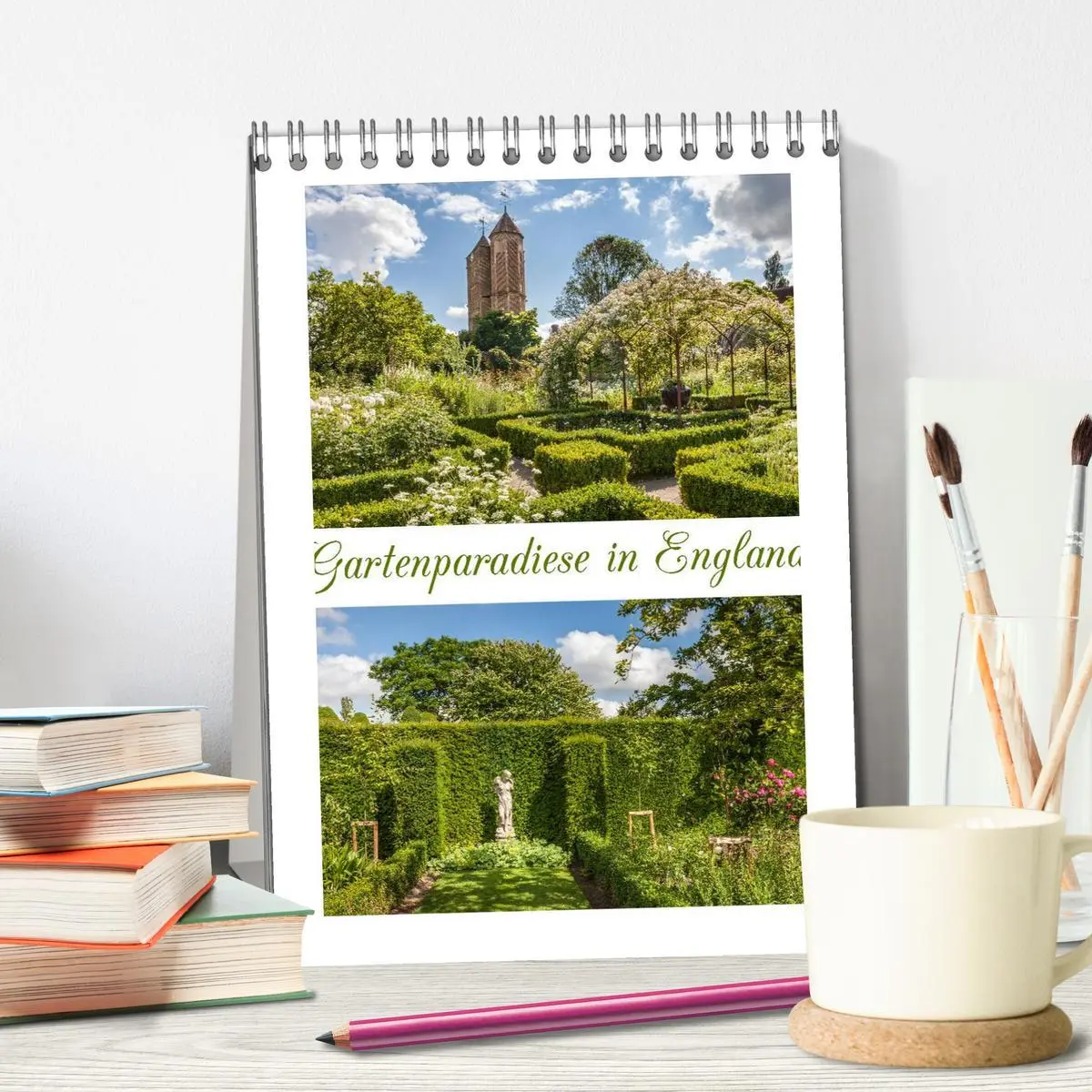 Bild: 9783516441895 | Gartenparadiese in England (Tischkalender 2026 DIN A5 hoch),...