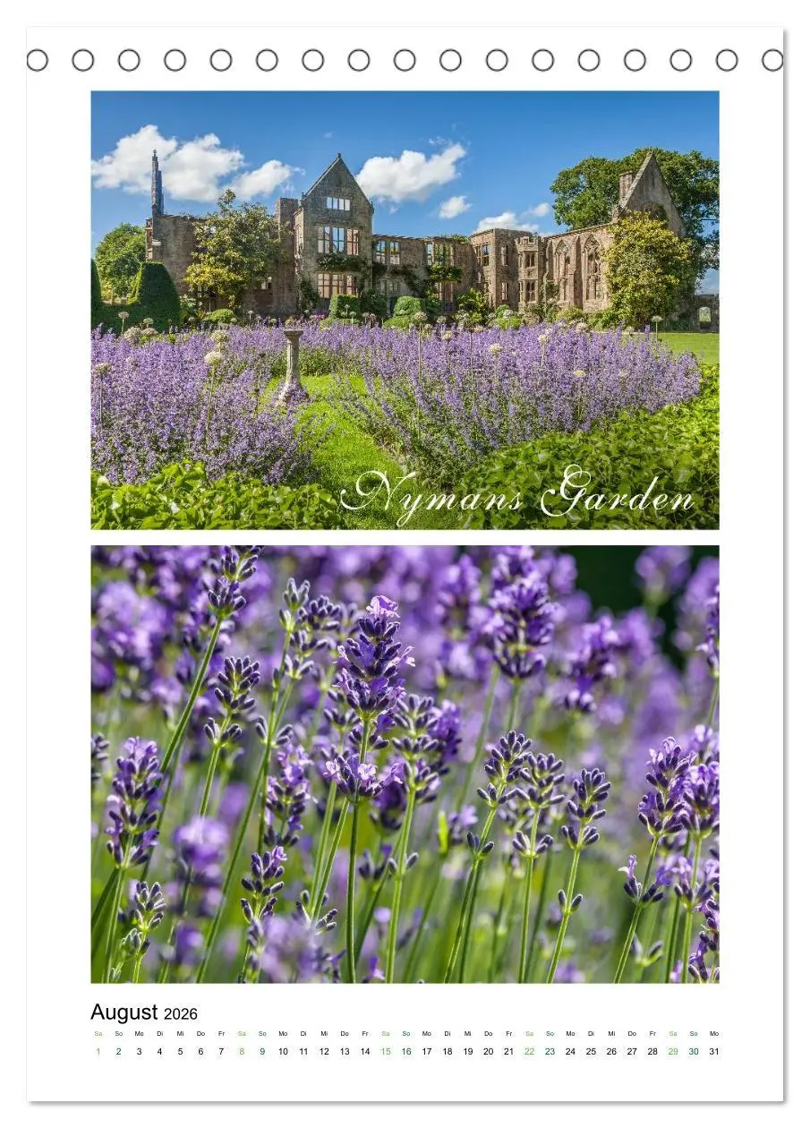Bild: 9783516441895 | Gartenparadiese in England (Tischkalender 2026 DIN A5 hoch),...