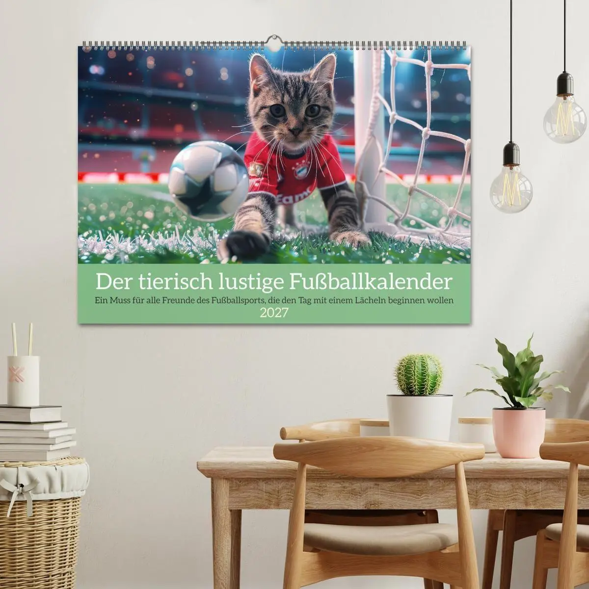 Bild: 9783569081895 | Der tierisch lustige Fußballkalender (Wandkalender 2027 DIN A2...