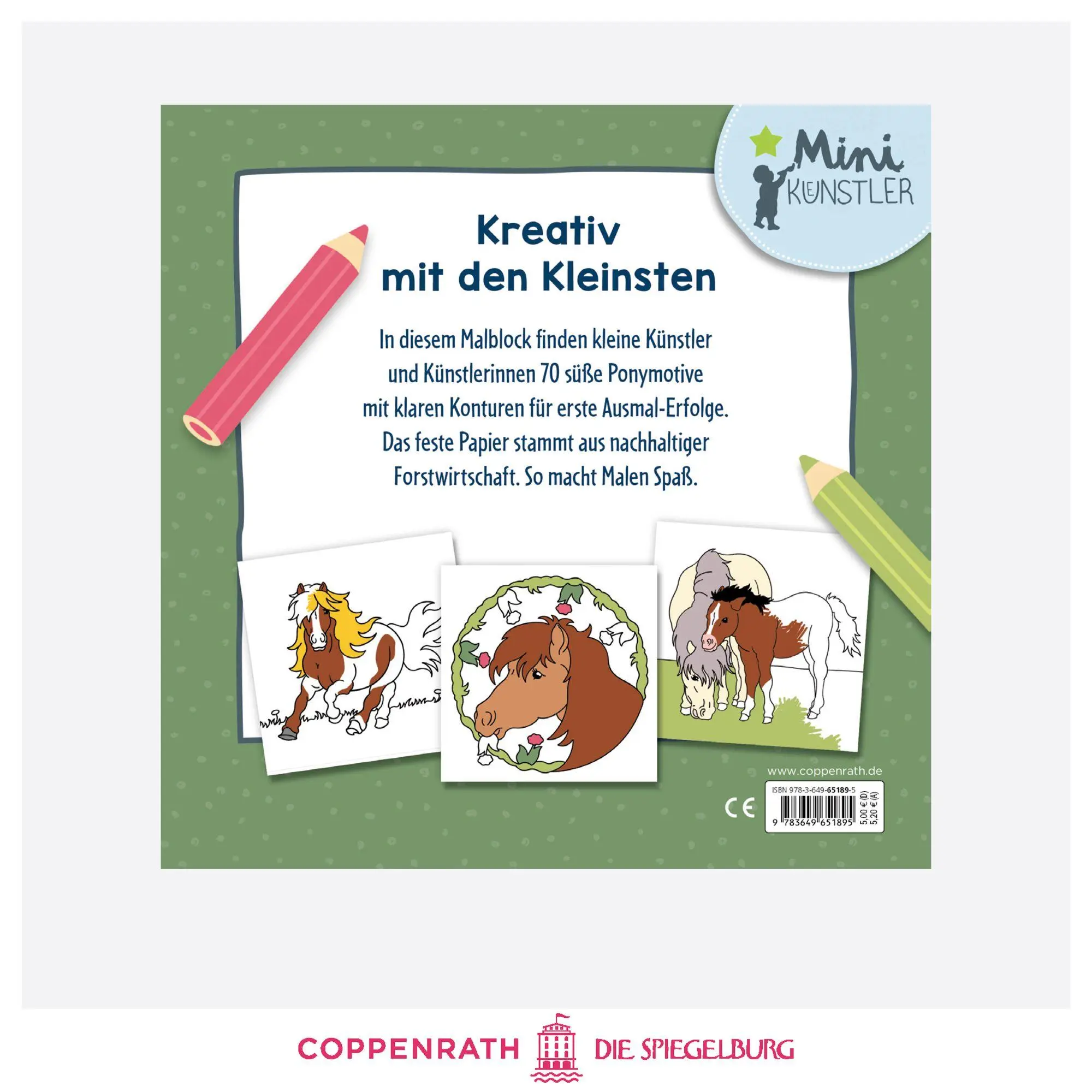 Bild: 9783649651895 | Mein allererster Ausmalspaß | 70 süße Ponymotive | Philipp Roß | Buch