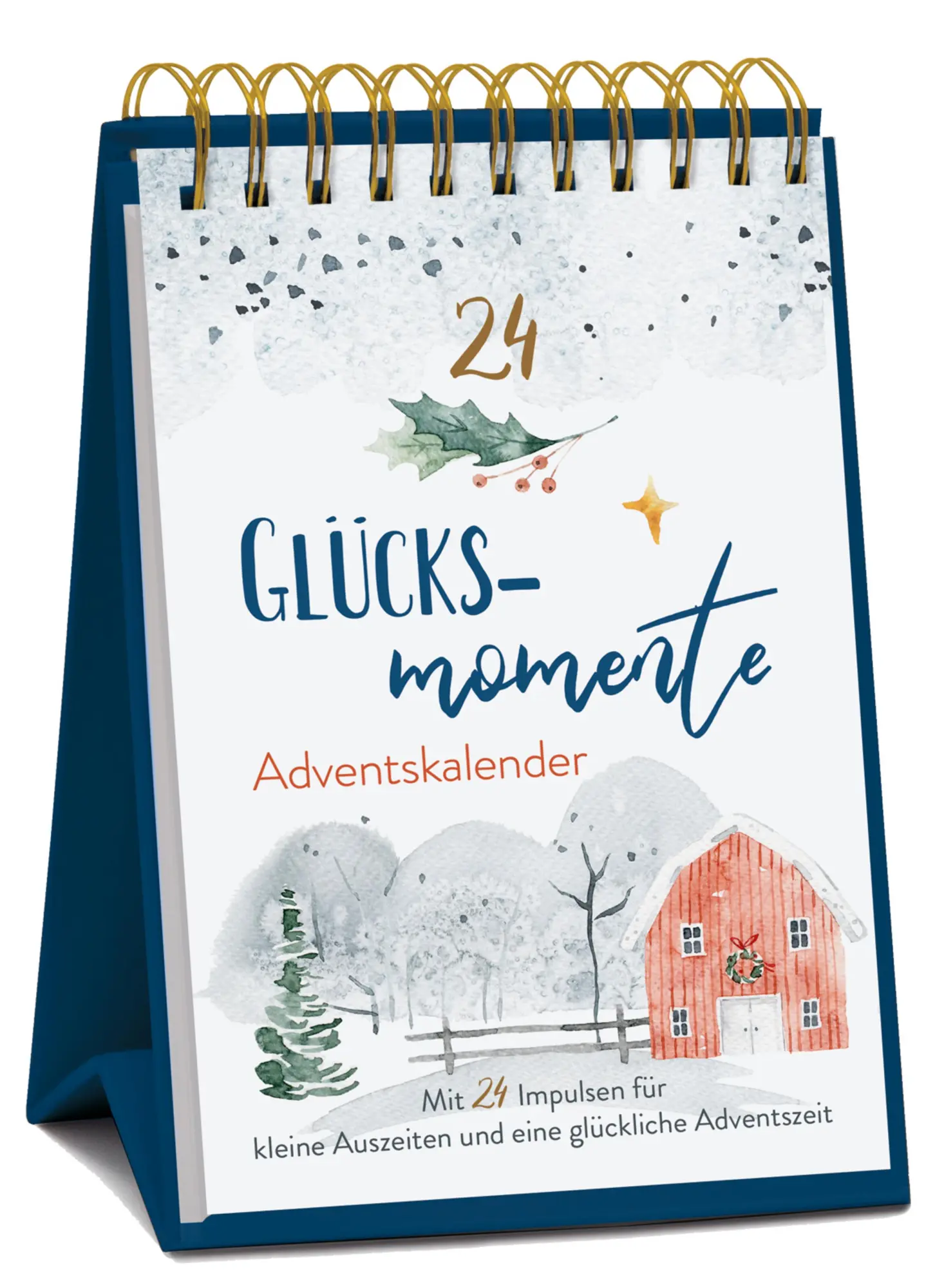 Cover: 9783731891895 | Tisch-Adventskalender '24 Glücksmomente' | Verlag Korsch | Kalender