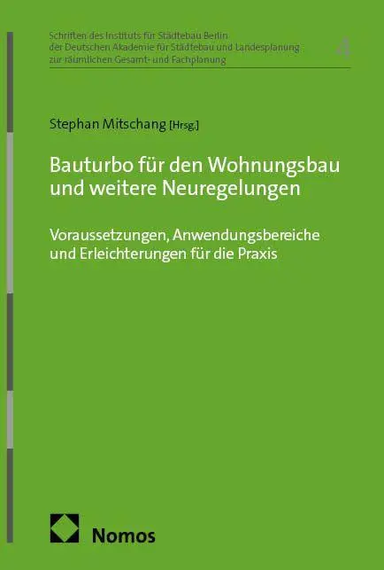 Cover: 9783756021895 | Bauturbo für den Wohnungsbau und weitere Neuregelungen | Mitschang
