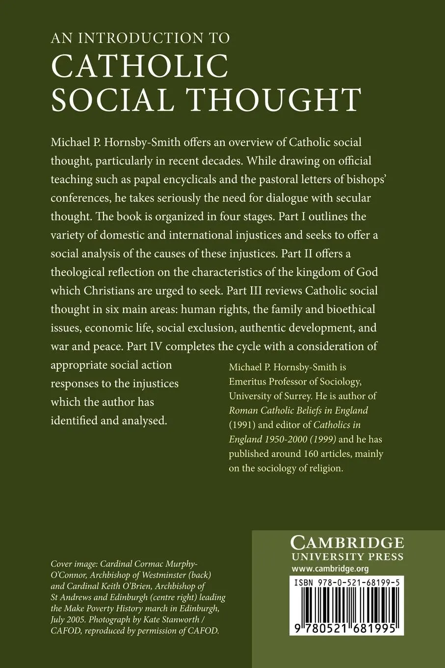 Rückseite: 9780521681995 | An Introduction to Catholic Social Thought | Michael P. Hornsby-Smith