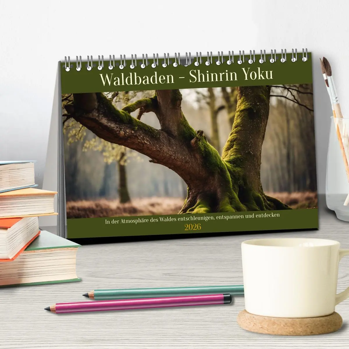 Bild: 9783457411995 | Waldbaden - Shinrin Yoku (Tischkalender 2026 DIN A5 quer), CALVENDO...