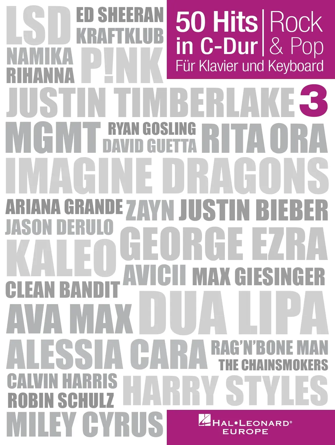 Cover: 9783954561995 | 50 Hits in C-Dur: Rock &amp; Pop 3 | Für Klavier und Keyboard | Buch
