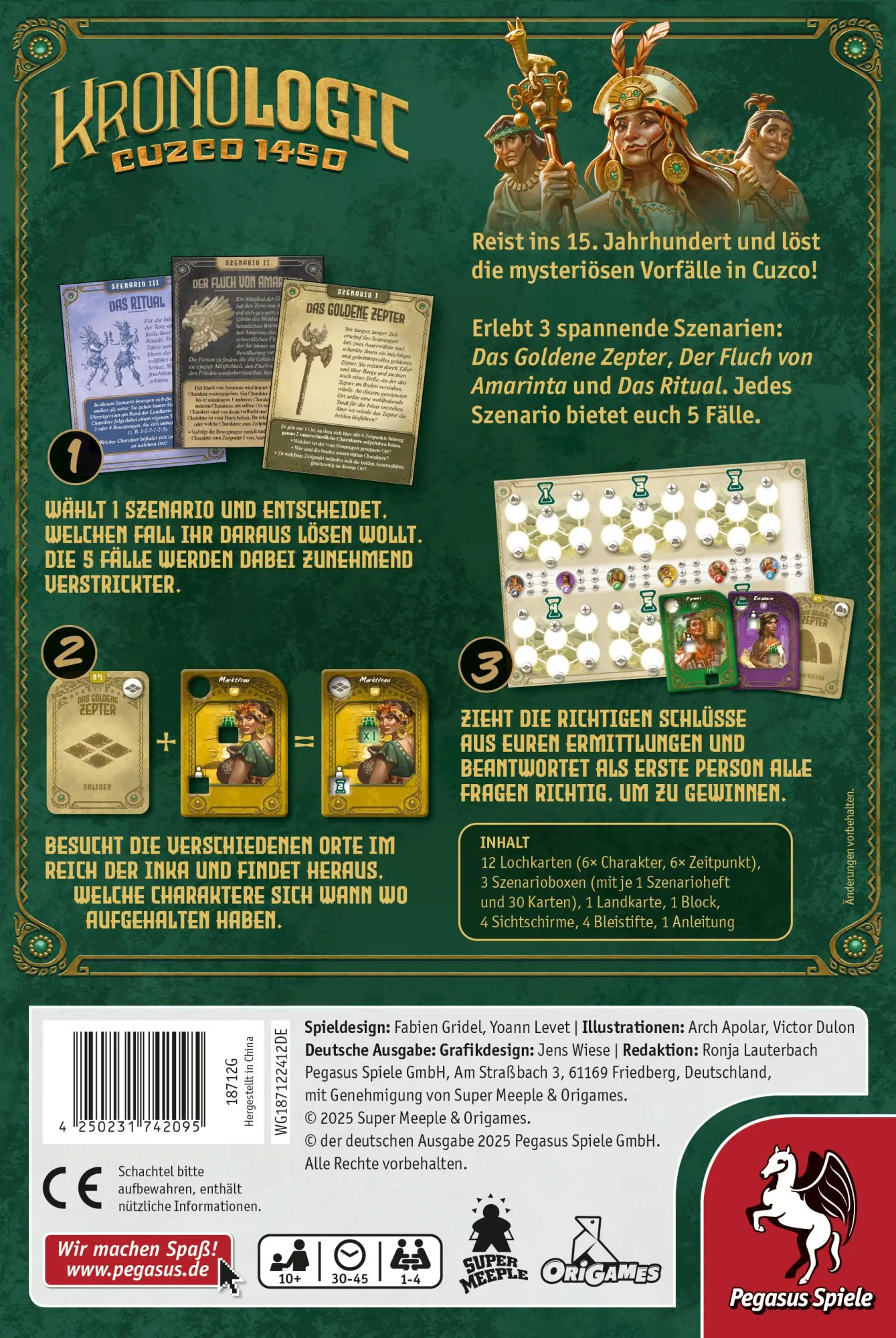 Bild: 4250231742095 | Kronologic - Cuzco 1450 | Yoann Levet Fabien Gridel | Spiel | 18712G